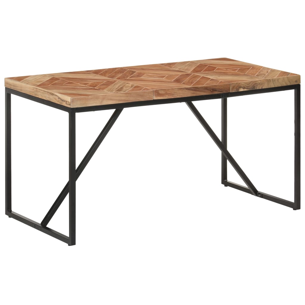 Dining Table 140x70x76 cm Solid Acacia and Mango Wood- Kitchen & Dining Room Tables - HomeShopIreland - Home Shop Ireland - Kitchen & Dining Room Tables - Dining Table 140x70x76 cm Solid Acacia and Mango Wood