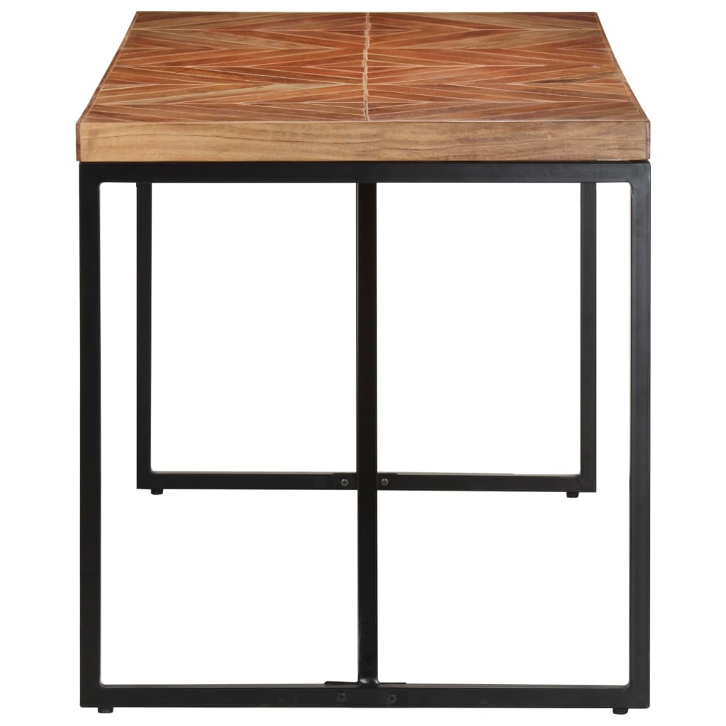Dining Table 140x70x76 cm Solid Acacia and Mango Wood- Kitchen & Dining Room Tables - HomeShopIreland - Home Shop Ireland - Kitchen & Dining Room Tables - Dining Table 140x70x76 cm Solid Acacia and Mango Wood
