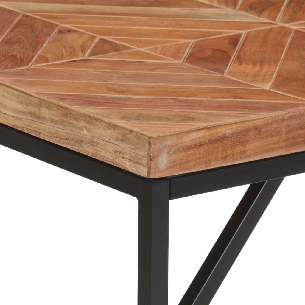 Dining Table 140x70x76 cm Solid Acacia and Mango Wood- Kitchen & Dining Room Tables - HomeShopIreland - Home Shop Ireland - Kitchen & Dining Room Tables - Dining Table 140x70x76 cm Solid Acacia and Mango Wood