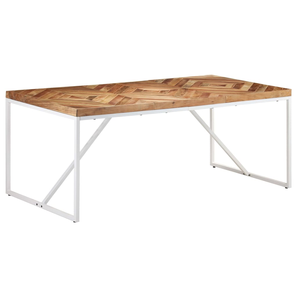 Dining Table 180x90x76 cm Solid Acacia and Mango Wood- Kitchen & Dining Room Tables - HomeShopIreland - Home Shop Ireland - Kitchen & Dining Room Tables - Dining Table 180x90x76 cm Solid Acacia and Mango Wood