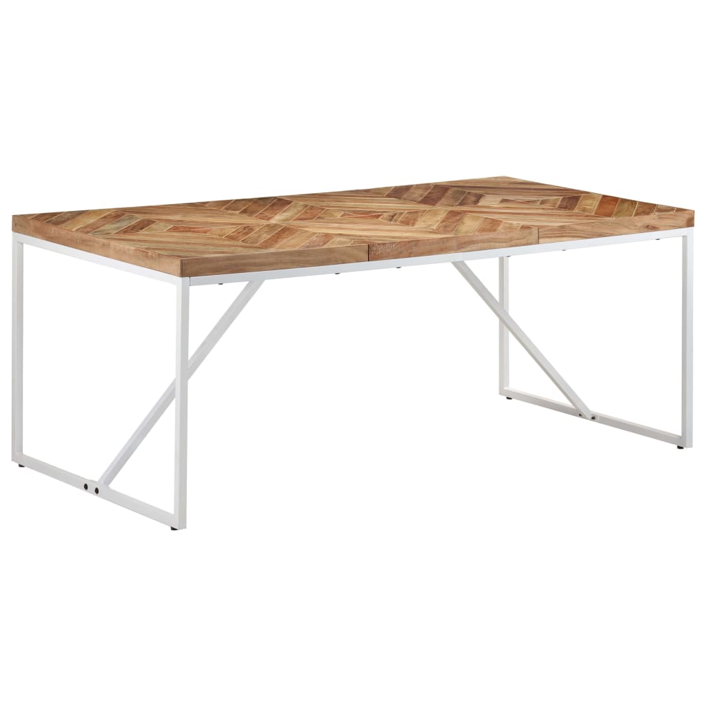 Dining Table 180x90x76 cm Solid Acacia and Mango Wood- Kitchen & Dining Room Tables - HomeShopIreland - Home Shop Ireland - Kitchen & Dining Room Tables - Dining Table 180x90x76 cm Solid Acacia and Mango Wood