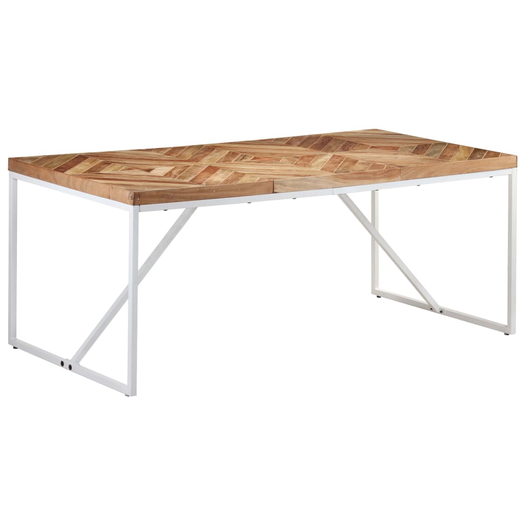 Dining Table 180x90x76 cm Solid Acacia and Mango Wood- Kitchen & Dining Room Tables - HomeShopIreland - Home Shop Ireland - Kitchen & Dining Room Tables - Dining Table 180x90x76 cm Solid Acacia and Mango Wood