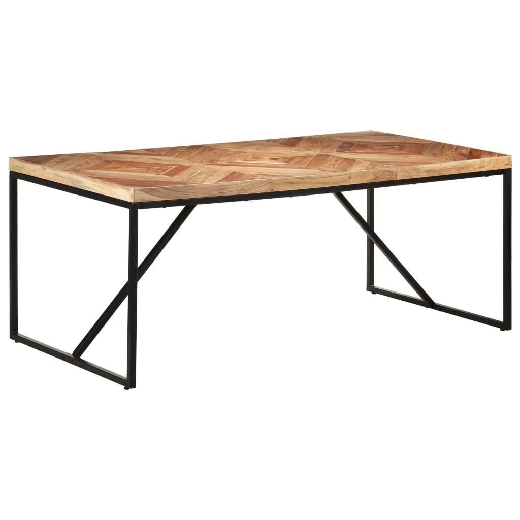 Dining Table 180x90x76 cm Solid Acacia and Mango Wood- Kitchen & Dining Room Tables - HomeShopIreland - Home Shop Ireland - Kitchen & Dining Room Tables - Dining Table 180x90x76 cm Solid Acacia and Mango Wood