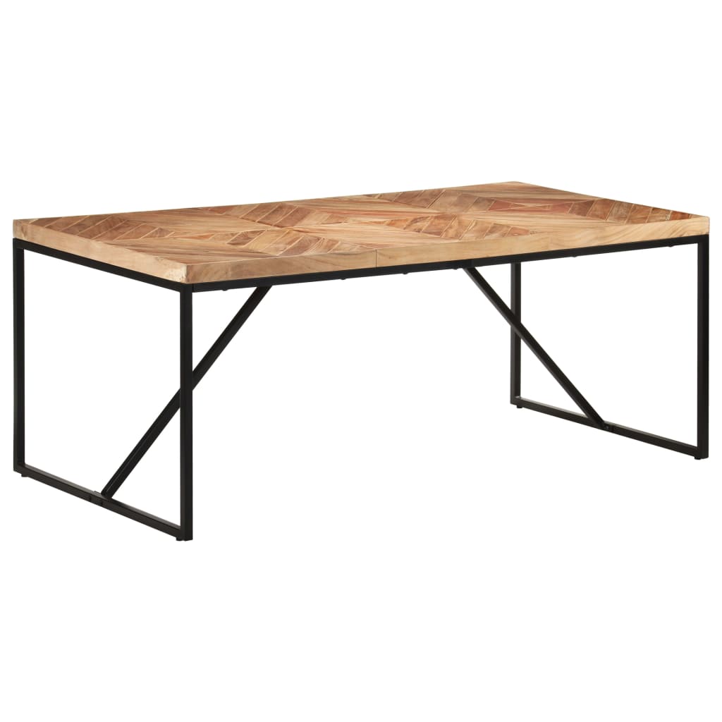Dining Table 180x90x76 cm Solid Acacia and Mango Wood- Kitchen & Dining Room Tables - HomeShopIreland - Home Shop Ireland - Kitchen & Dining Room Tables - Dining Table 180x90x76 cm Solid Acacia and Mango Wood
