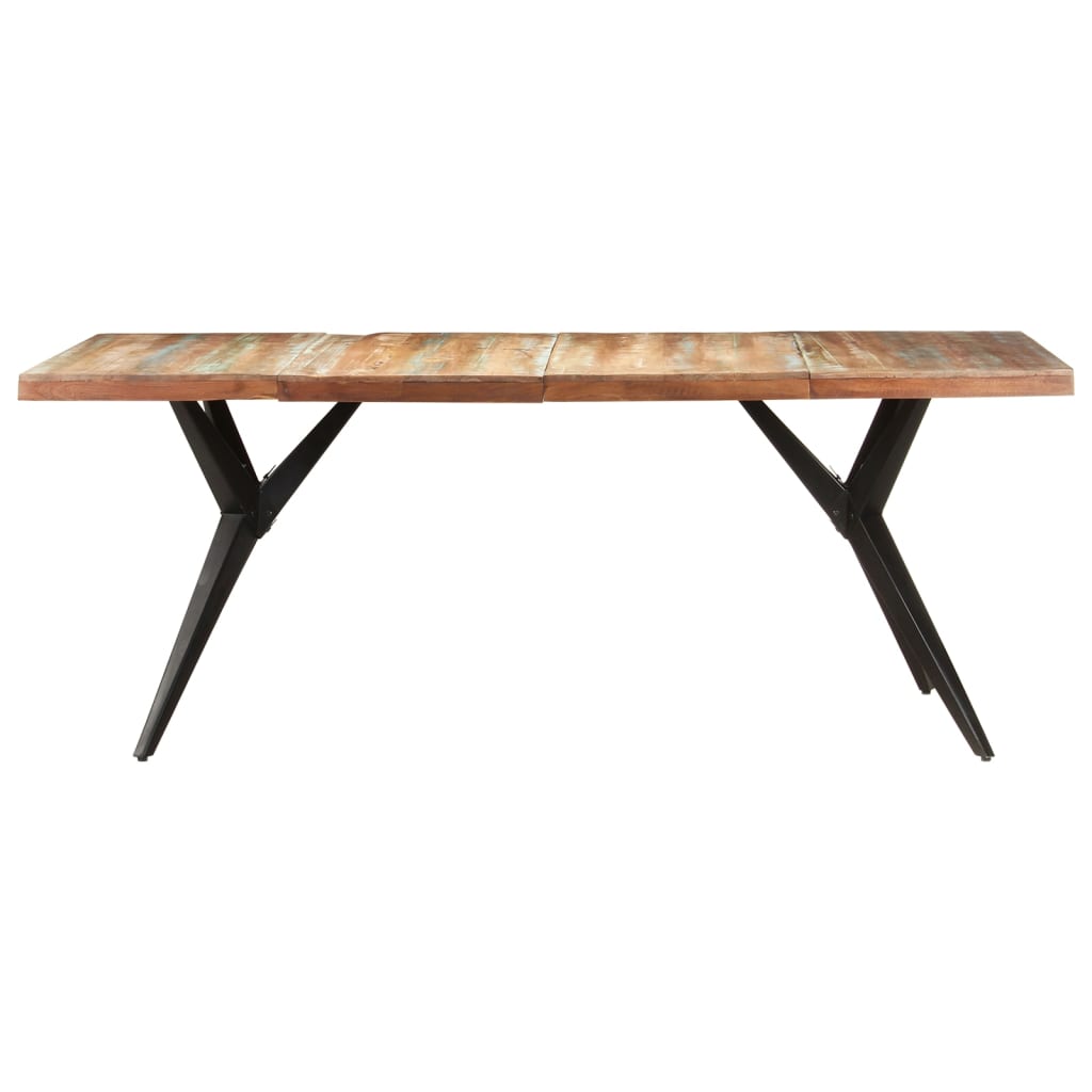 Dining Table 200x90x76 cm Solid Reclaimed Wood- Kitchen & Dining Room Tables - HomeShopIreland - Home Shop Ireland - Kitchen & Dining Room Tables - Dining Table 200x90x76 cm Solid Reclaimed Wood