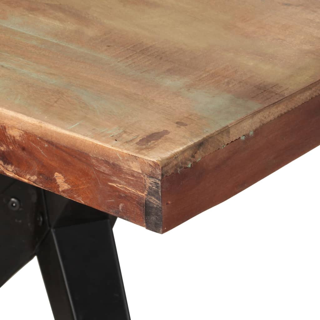 Dining Table 200x90x76 cm Solid Reclaimed Wood- Kitchen & Dining Room Tables - HomeShopIreland - Home Shop Ireland - Kitchen & Dining Room Tables - Dining Table 200x90x76 cm Solid Reclaimed Wood