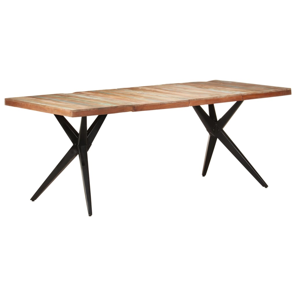 Dining Table 200x90x76 cm Solid Reclaimed Wood- Kitchen & Dining Room Tables - HomeShopIreland - Home Shop Ireland - Kitchen & Dining Room Tables - Dining Table 200x90x76 cm Solid Reclaimed Wood