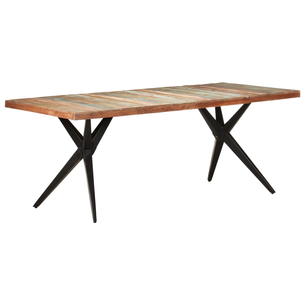 Dining Table 200x90x76 cm Solid Reclaimed Wood- Kitchen & Dining Room Tables - HomeShopIreland - Home Shop Ireland - Kitchen & Dining Room Tables - Dining Table 200x90x76 cm Solid Reclaimed Wood