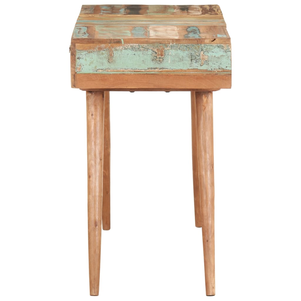 Dressing Table with Mirror 112x45x76 cm Solid Reclaimed Wood- Bedroom Dressing Tables - HomeShopIreland - Home Shop Ireland - Bedroom Dressing Tables - Dressing Table with Mirror 112x45x76 cm Solid Reclaimed Wood