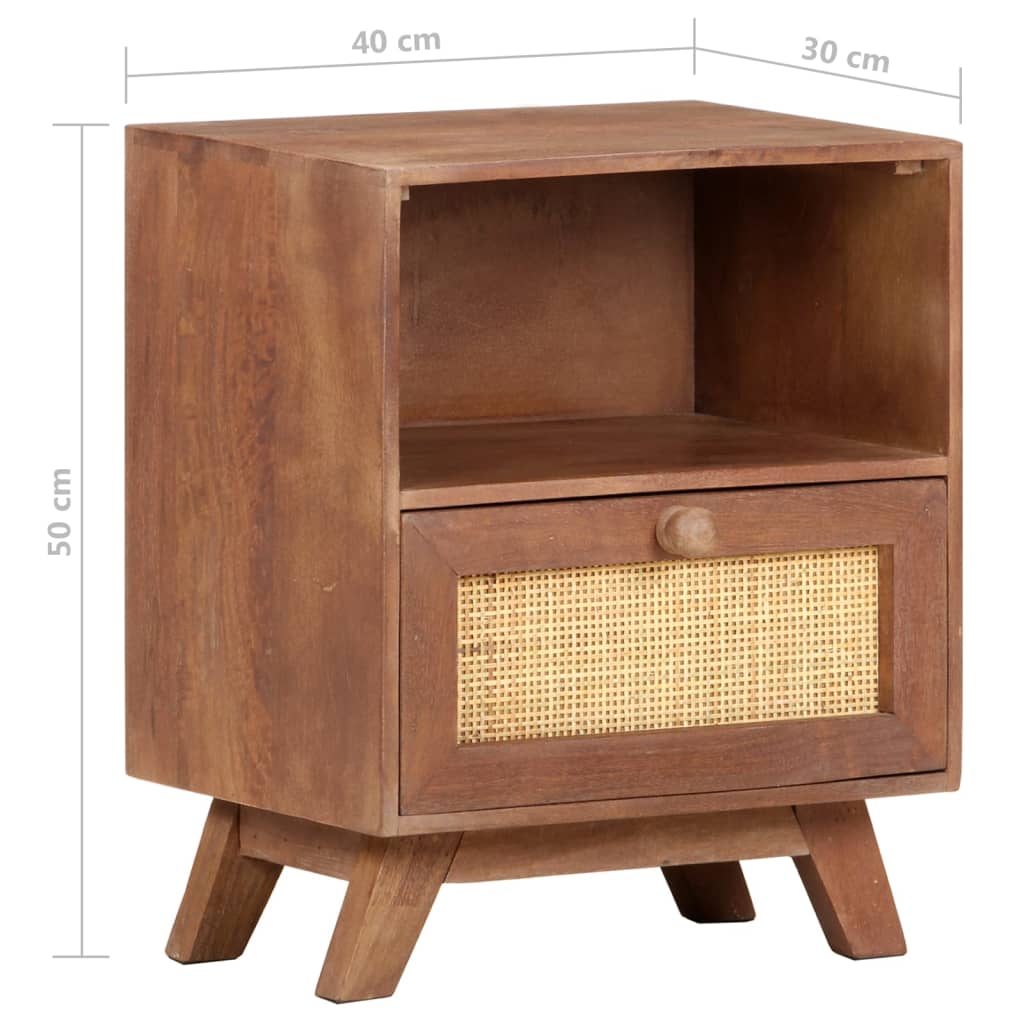 Bedside Cabinet 40x30x50 cm Solid Mango Wood- Bedside Tables - HomeShopIreland - Home Shop Ireland - Bedside Tables - Bedside Cabinet 40x30x50 cm Solid Mango Wood