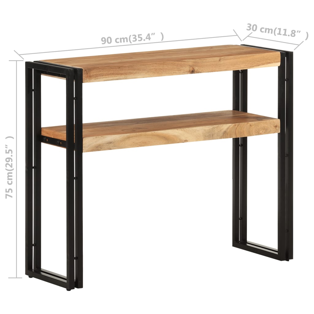 Console Table 90x30x75 cm Solid Acacia Wood- End Tables - HomeShopIreland - Home Shop Ireland - End Tables - Console Table 90x30x75 cm Solid Acacia Wood