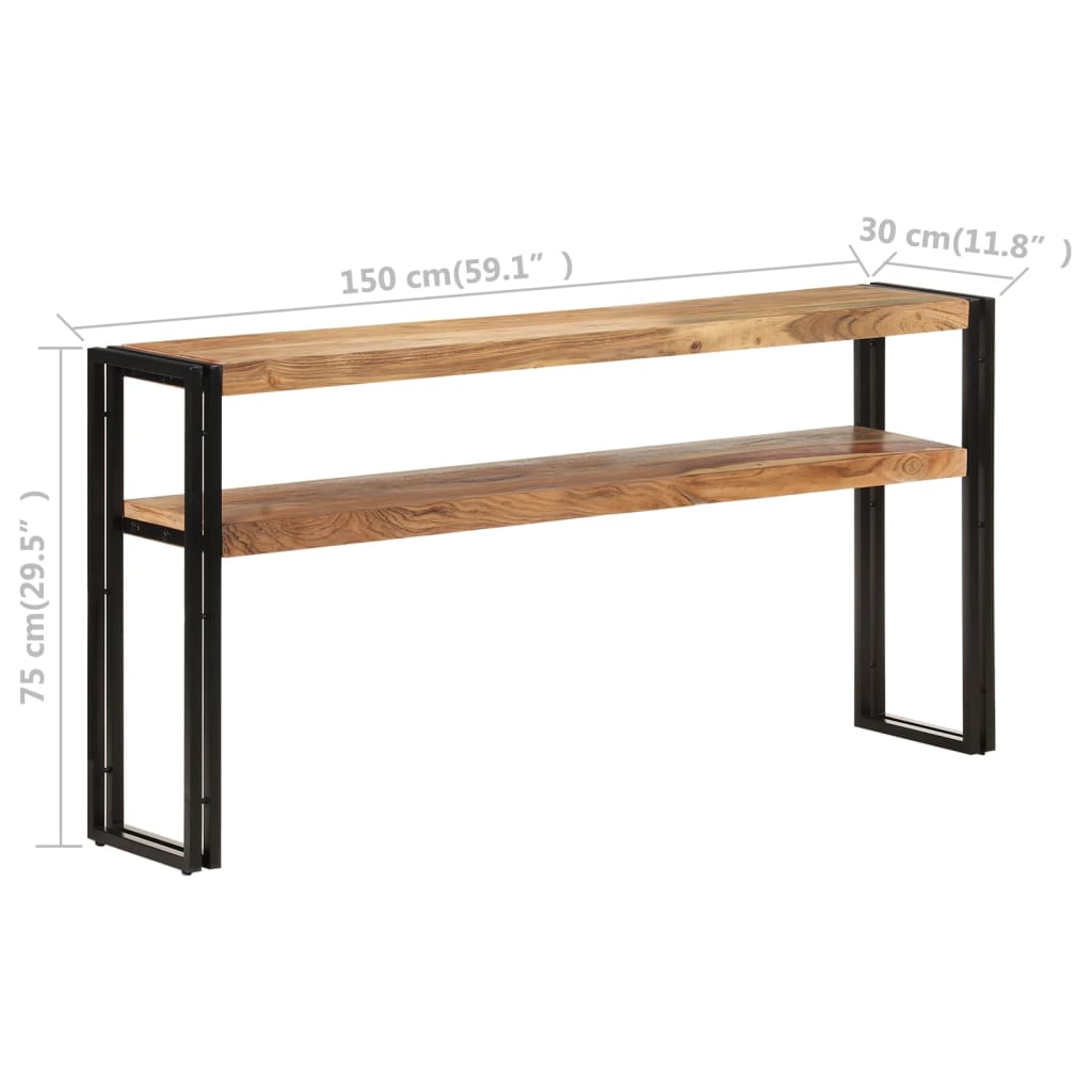 Console Table 150x30x75 cm Solid Acacia Wood- End Tables - HomeShopIreland - Home Shop Ireland - End Tables - Console Table 150x30x75 cm Solid Acacia Wood