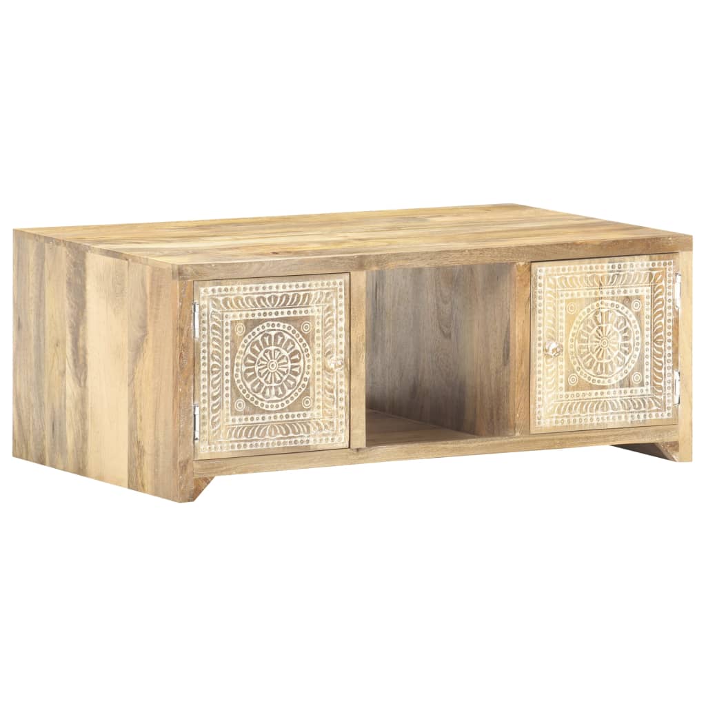 Coffee Table 90x50x35 cm Solid Mango Wood- Coffee Tables - HomeShopIreland - Home Shop Ireland - Coffee Tables - Coffee Table 90x50x35 cm Solid Mango Wood