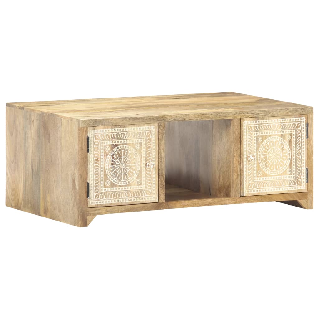 Coffee Table 90x50x35 cm Solid Mango Wood- Coffee Tables - HomeShopIreland - Home Shop Ireland - Coffee Tables - Coffee Table 90x50x35 cm Solid Mango Wood