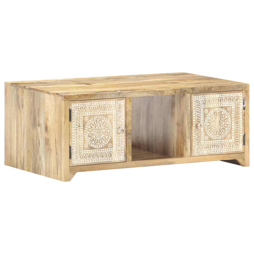 Coffee Table 90x50x35 cm Solid Mango Wood- Coffee Tables - HomeShopIreland - Home Shop Ireland - Coffee Tables - Coffee Table 90x50x35 cm Solid Mango Wood