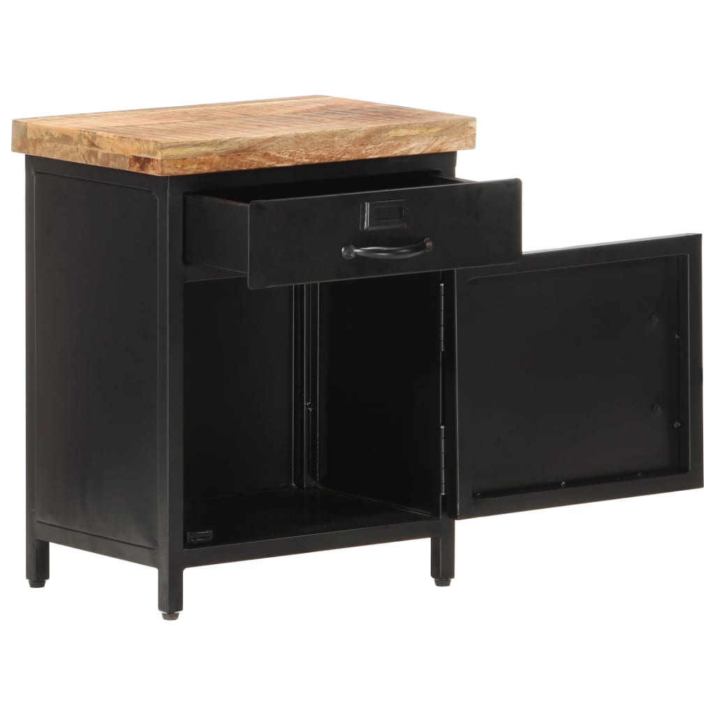 Bedside Cabinet 40x30x52 cm Rough Mango Wood- Bedside Tables - HomeShopIreland - Home Shop Ireland - Bedside Tables - Bedside Cabinet 40x30x52 cm Rough Mango Wood