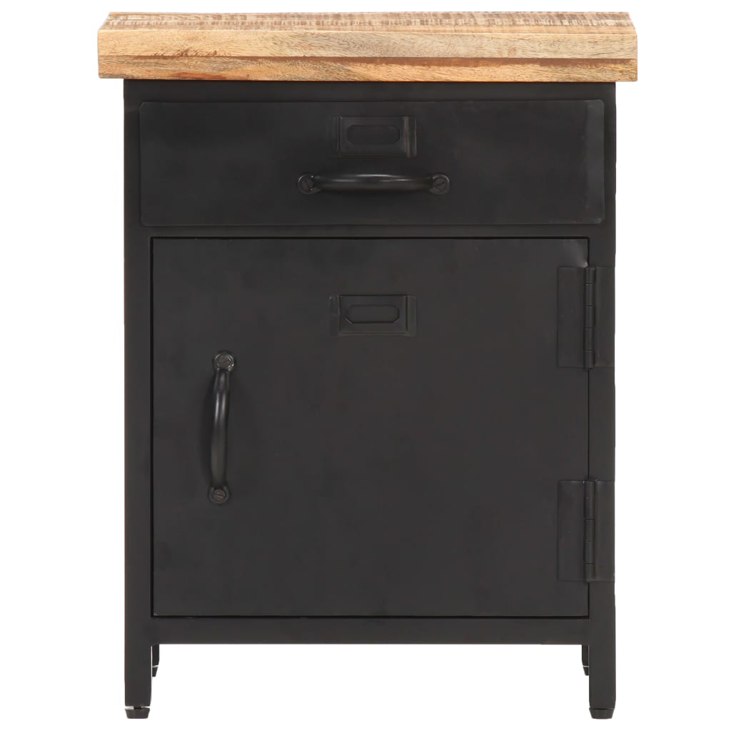 Bedside Cabinet 40x30x52 cm Rough Mango Wood- Bedside Tables - HomeShopIreland - Home Shop Ireland - Bedside Tables - Bedside Cabinet 40x30x52 cm Rough Mango Wood
