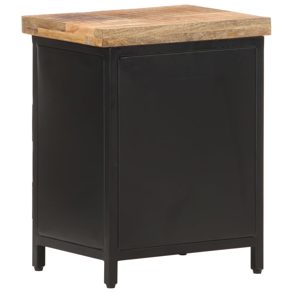 Bedside Cabinet 40x30x52 cm Rough Mango Wood- Bedside Tables - HomeShopIreland - Home Shop Ireland - Bedside Tables - Bedside Cabinet 40x30x52 cm Rough Mango Wood