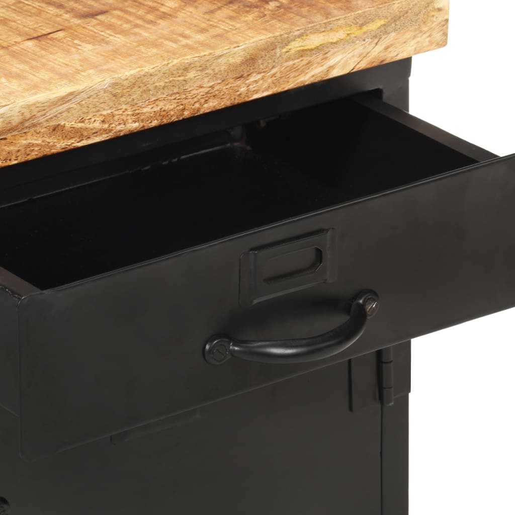 Bedside Cabinet 40x30x52 cm Rough Mango Wood- Bedside Tables - HomeShopIreland - Home Shop Ireland - Bedside Tables - Bedside Cabinet 40x30x52 cm Rough Mango Wood