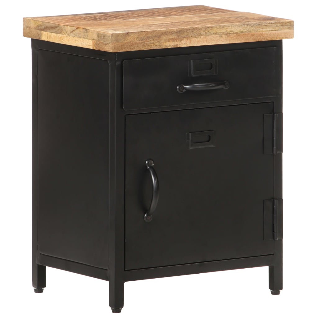 Bedside Cabinet 40x30x52 cm Rough Mango Wood- Bedside Tables - HomeShopIreland - Home Shop Ireland - Bedside Tables - Bedside Cabinet 40x30x52 cm Rough Mango Wood