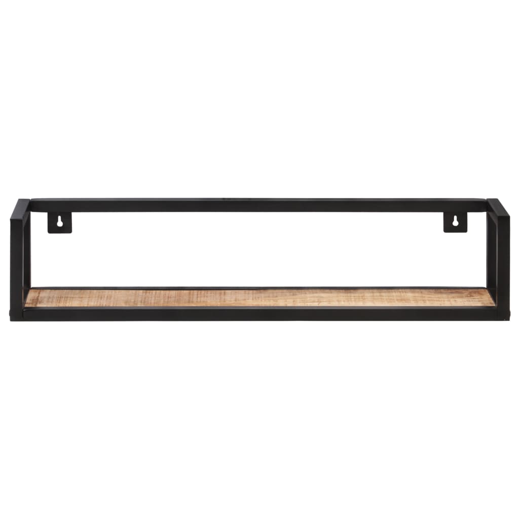 Wall Shelves 2 pcs 80 cm Rough Mango Wood- Wall Shelves & Ledges - HomeShopIreland - Home Shop Ireland - Wall Shelves & Ledges - Wall Shelves 2 pcs 80 cm Rough Mango Wood