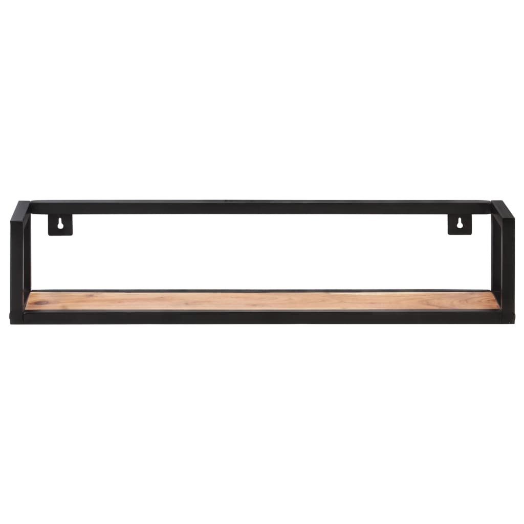Wall Shelves 2 pcs 80 cm Solid Acacia Wood- Wall Shelves & Ledges - HomeShopIreland - Home Shop Ireland - Wall Shelves & Ledges - Wall Shelves 2 pcs 80 cm Solid Acacia Wood