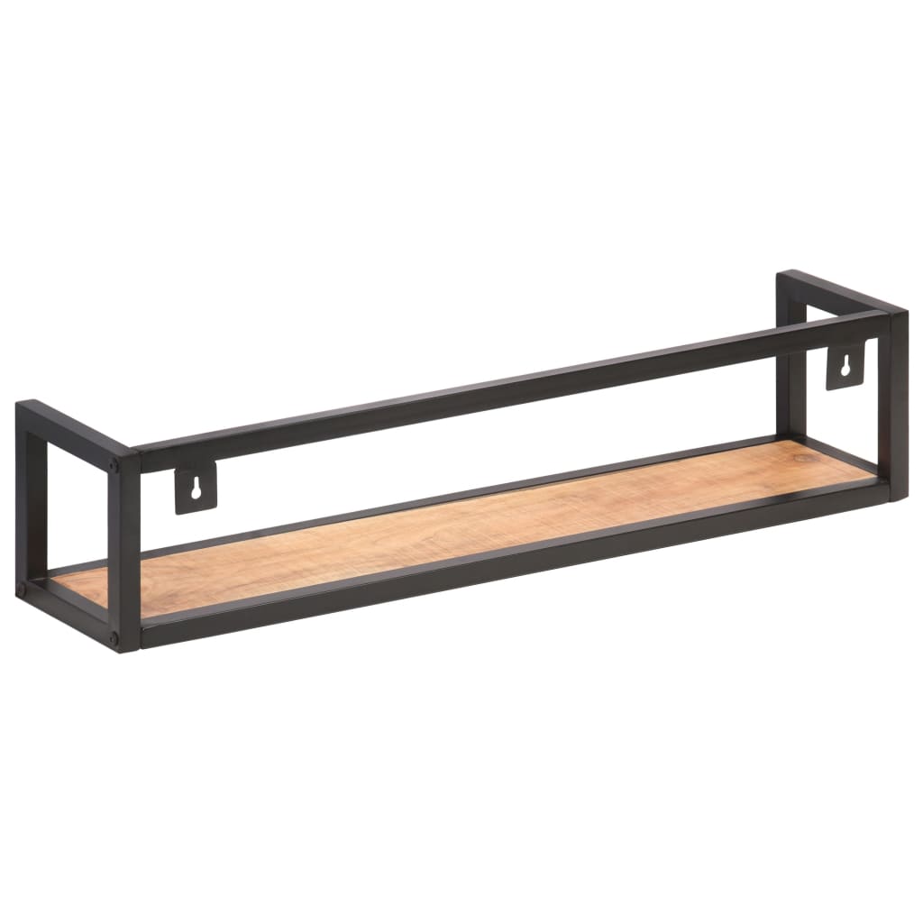 Wall Shelves 2 pcs 80 cm Solid Acacia Wood- Wall Shelves & Ledges - HomeShopIreland - Home Shop Ireland - Wall Shelves & Ledges - Wall Shelves 2 pcs 80 cm Solid Acacia Wood