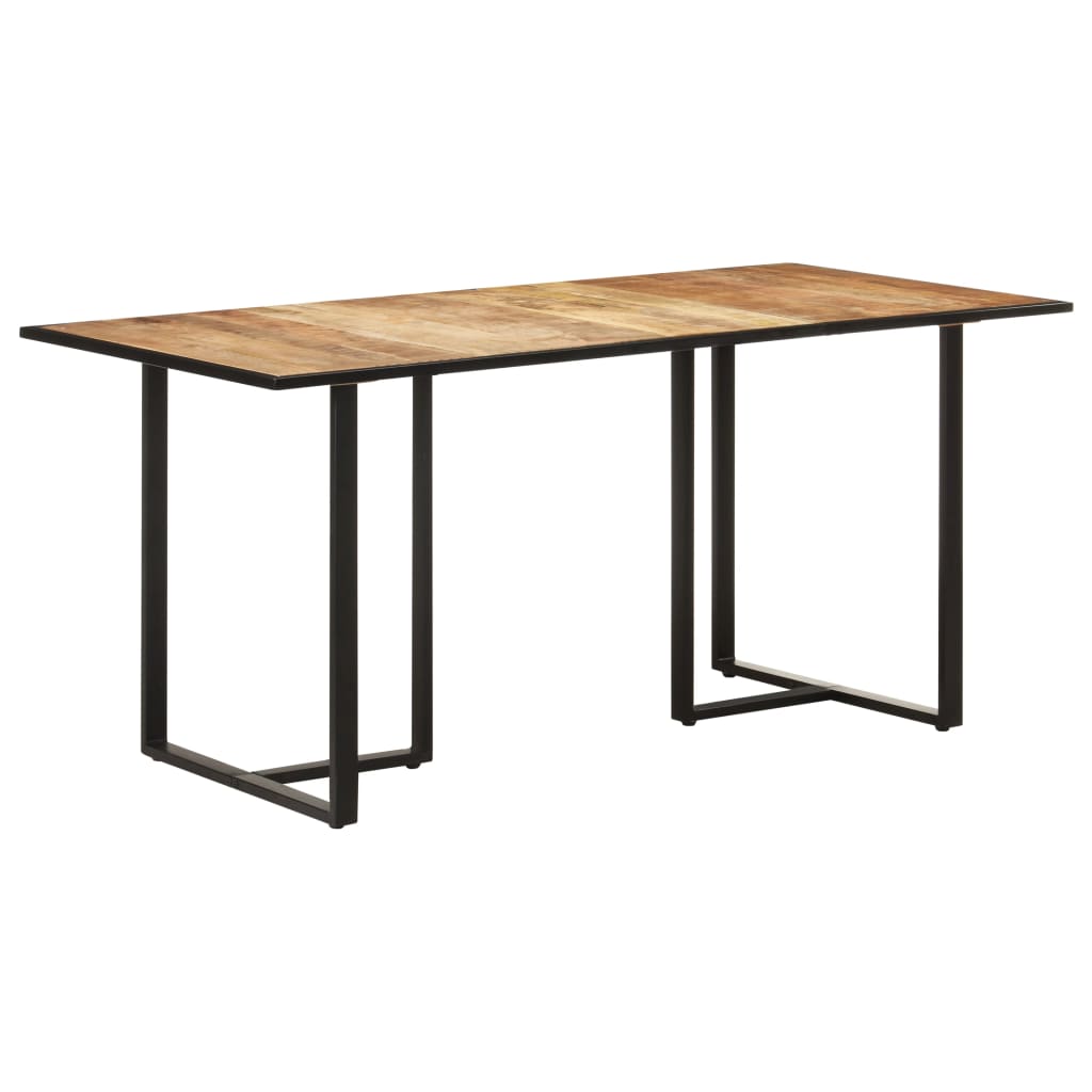 Dining Table 160 cm Rough Mango Wood- Kitchen & Dining Room Tables - HomeShopIreland - Home Shop Ireland - Kitchen & Dining Room Tables - Dining Table 160 cm Rough Mango Wood