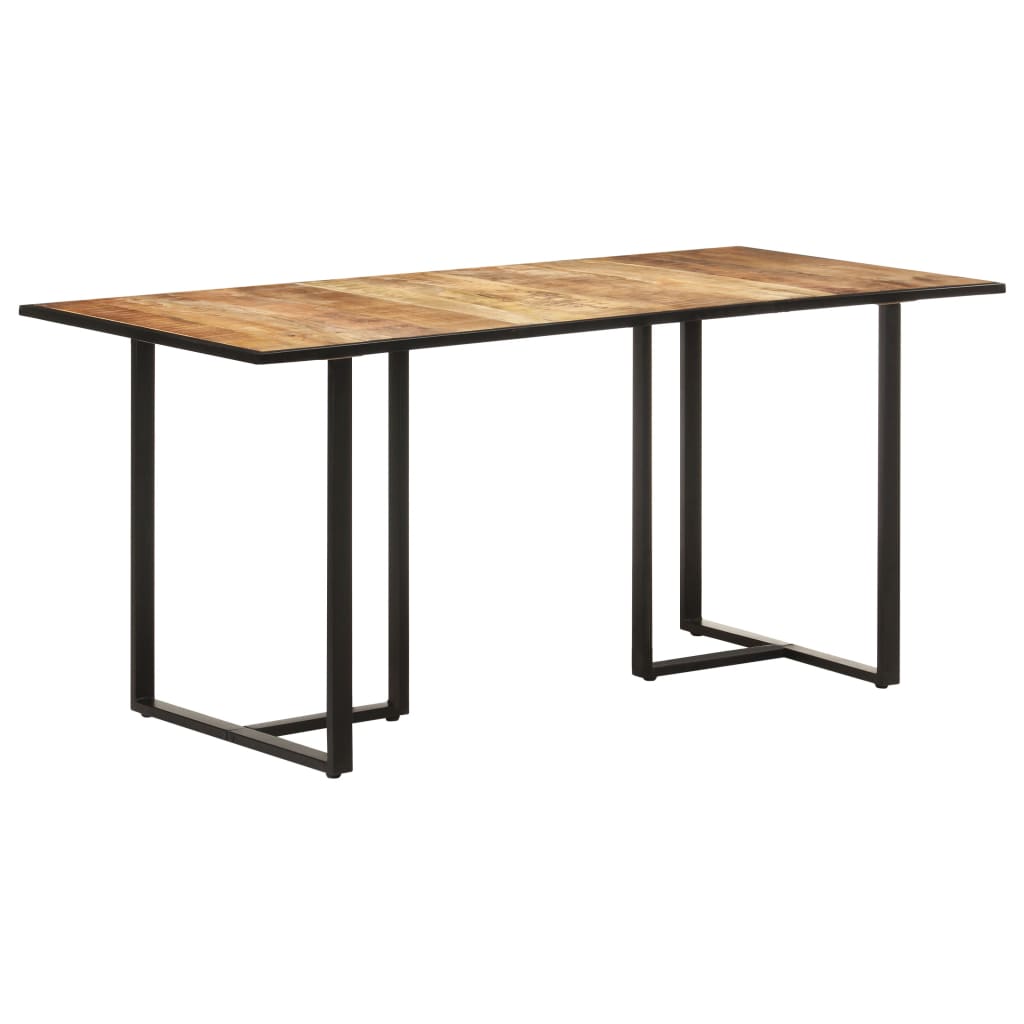 Dining Table 160 cm Rough Mango Wood- Kitchen & Dining Room Tables - HomeShopIreland - Home Shop Ireland - Kitchen & Dining Room Tables - Dining Table 160 cm Rough Mango Wood