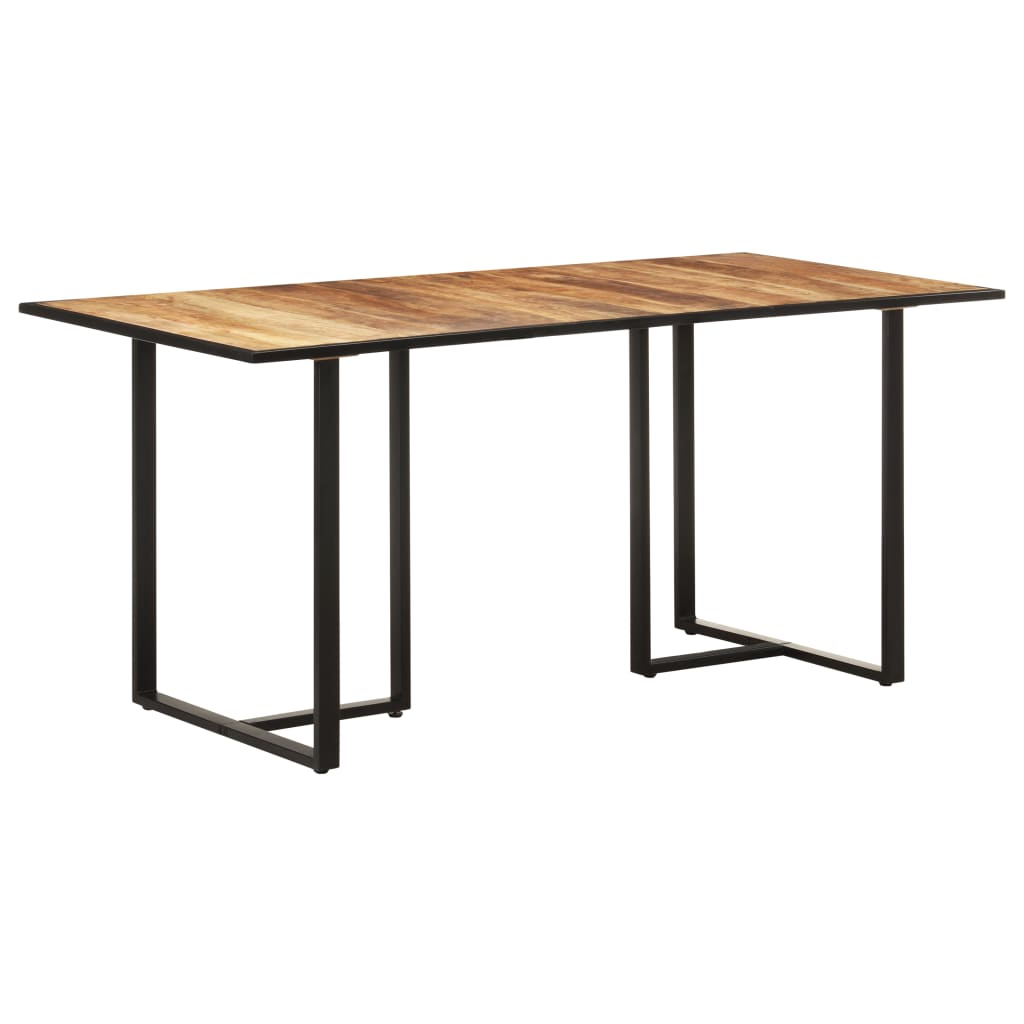 Dining Table 160 cm Rough Mango Wood- Kitchen & Dining Room Tables - HomeShopIreland - Home Shop Ireland - Kitchen & Dining Room Tables - Dining Table 160 cm Rough Mango Wood