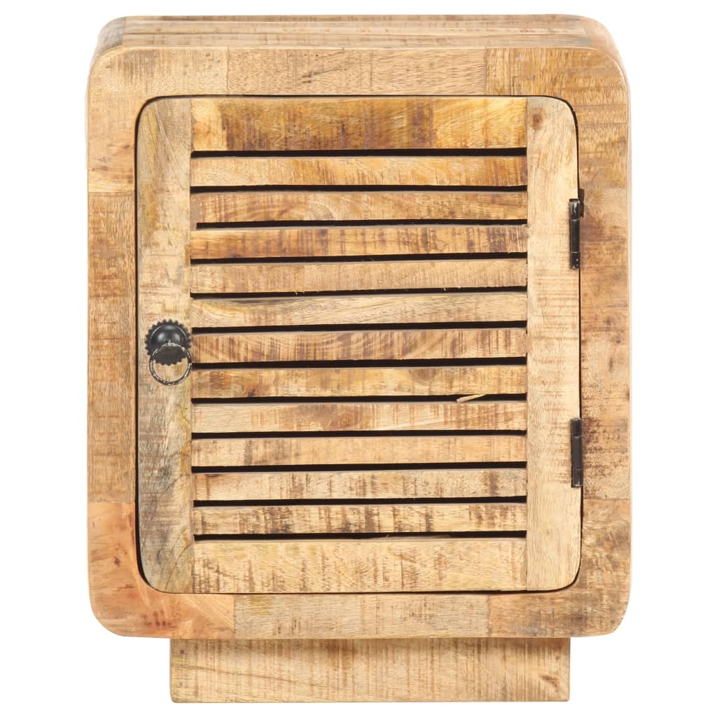 Bedside Cabinet 40x30x50 cm Rough Mango Wood- Bedside Tables - HomeShopIreland - Home Shop Ireland - Bedside Tables - Bedside Cabinet 40x30x50 cm Rough Mango Wood