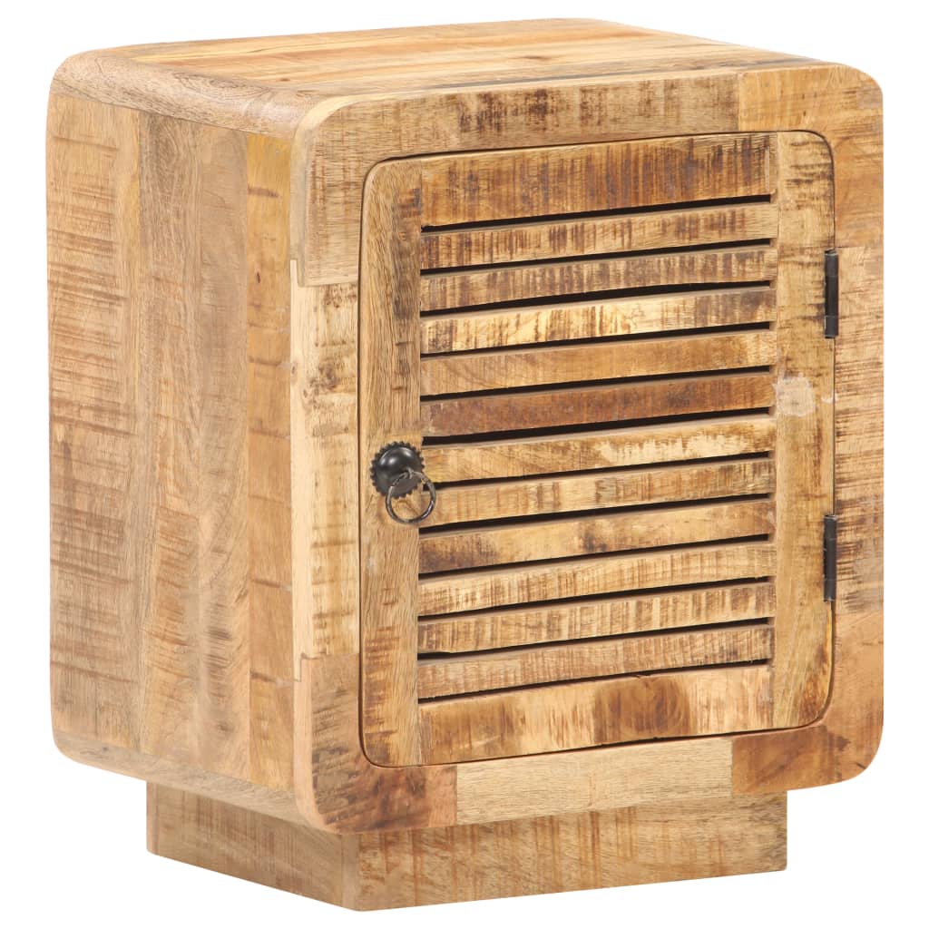 Bedside Cabinet 40x30x50 cm Rough Mango Wood- Bedside Tables - HomeShopIreland - Home Shop Ireland - Bedside Tables - Bedside Cabinet 40x30x50 cm Rough Mango Wood