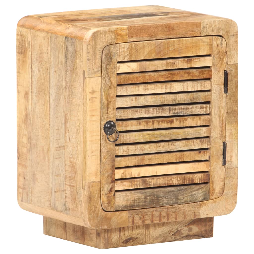 Bedside Cabinet 40x30x50 cm Rough Mango Wood- Bedside Tables - HomeShopIreland - Home Shop Ireland - Bedside Tables - Bedside Cabinet 40x30x50 cm Rough Mango Wood