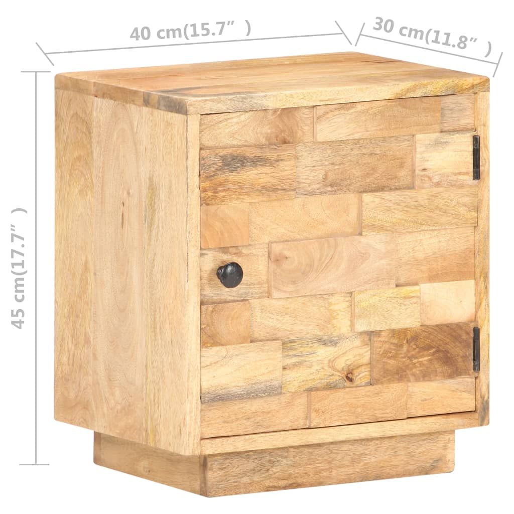 Bedside Cabinet 40x30x45 cm Solid Mango Wood- Bedside Tables - HomeShopIreland - Home Shop Ireland - Bedside Tables - Bedside Cabinet 40x30x45 cm Solid Mango Wood