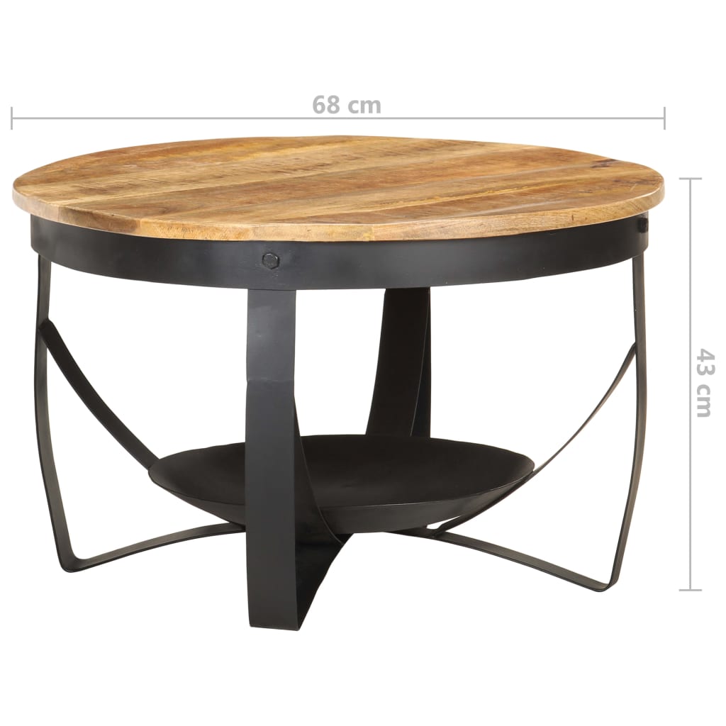 Coffee Table Ã˜68x43 cm Rough Mango Wood- Coffee Tables - HomeShopIreland - Home Shop Ireland - Coffee Tables - Coffee Table Ã˜68x43 cm Rough Mango Wood
