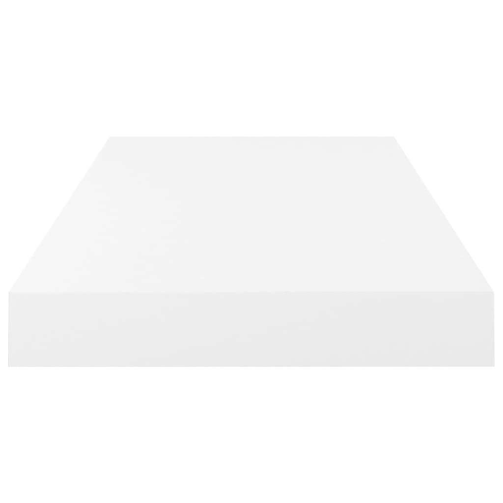 Floating Wall Shelves 2 pcs High Gloss White 50x23x3.8 cm MDF- Wall Shelves & Ledges - HomeShopIreland - Home Shop Ireland - Wall Shelves & Ledges - Floating Wall Shelves 2 pcs High Gloss White 50x23x3.8 cm MDF