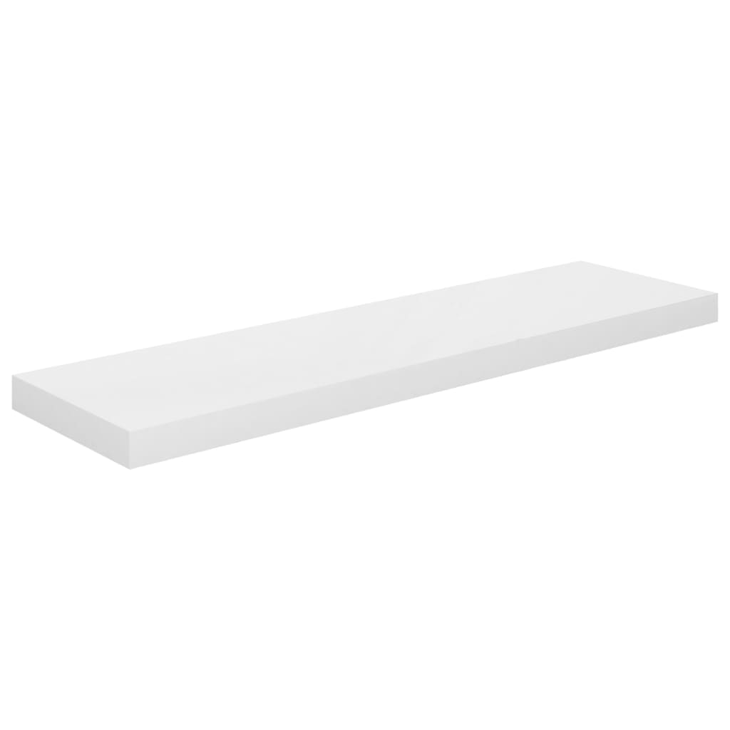 Floating Wall Shelf High Gloss White 90x23.5x3.8 cm MDF- Wall Shelves & Ledges - HomeShopIreland - Home Shop Ireland - Wall Shelves & Ledges - Floating Wall Shelf High Gloss White 90x23.5x3.8 cm MDF