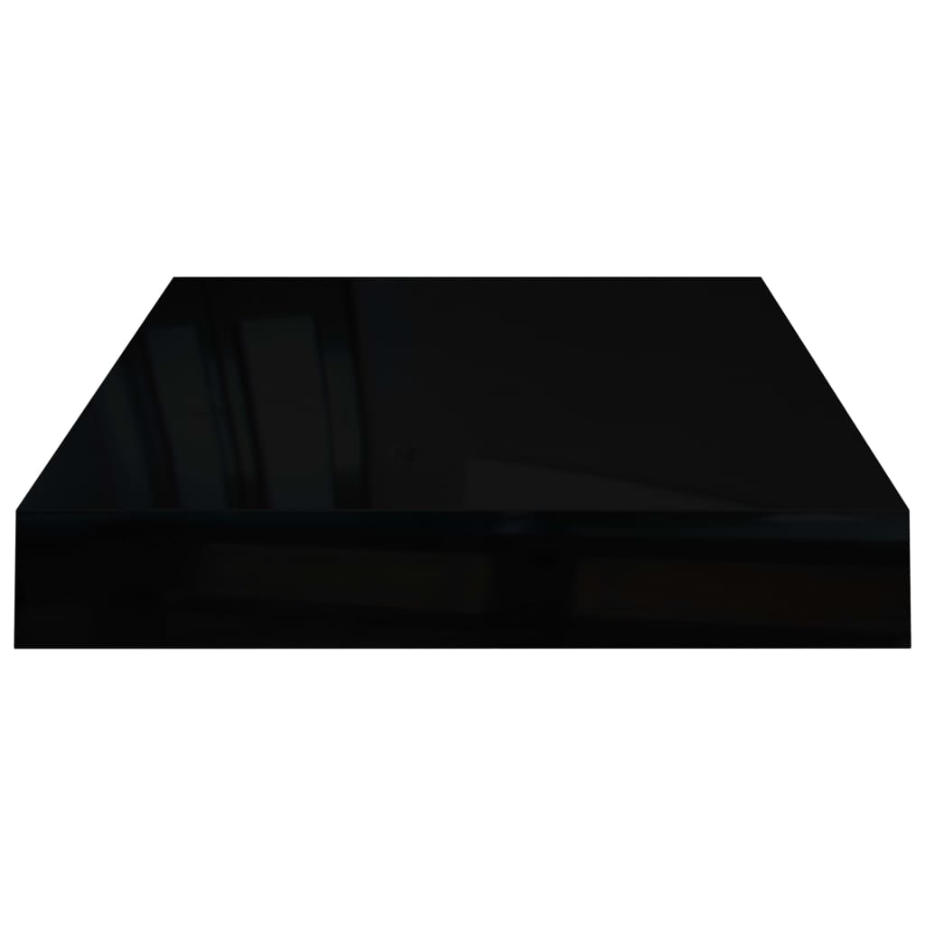 Floating Wall Shelves 4 pcs High Gloss Black 40x23x3.8 cm MDF- Wall Shelves & Ledges - HomeShopIreland - Home Shop Ireland - Wall Shelves & Ledges - Floating Wall Shelves 4 pcs High Gloss Black 40x23x3.8 cm MDF