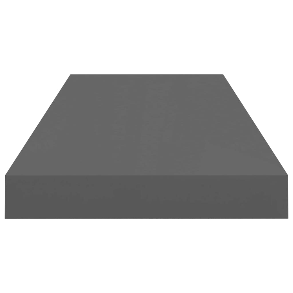 Floating Wall Shelves 4 pcs High Gloss Grey 60x23.5x3.8 cm MDF- Wall Shelves & Ledges - HomeShopIreland - Home Shop Ireland - Wall Shelves & Ledges - Floating Wall Shelves 4 pcs High Gloss Grey 60x23.5x3.8 cm MDF