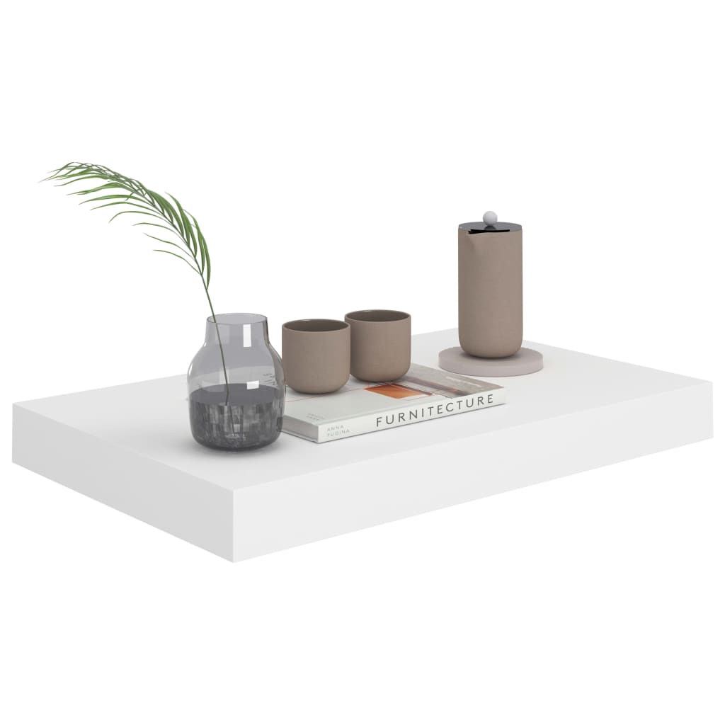 Floating Wall Shelf White 40x23x3.8 cm MDF- Wall Shelves & Ledges - HomeShopIreland - Home Shop Ireland - Wall Shelves & Ledges - Floating Wall Shelf White 40x23x3.8 cm MDF