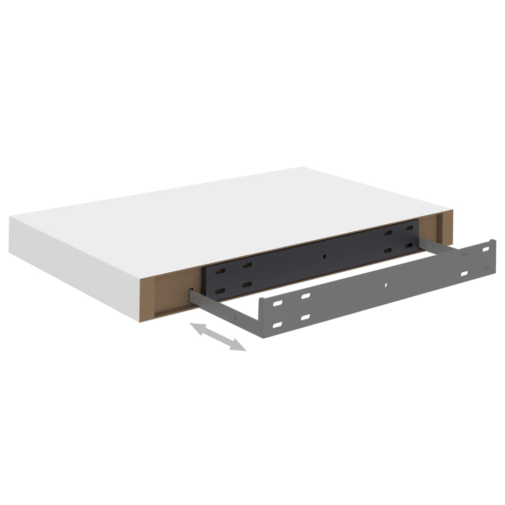 Floating Wall Shelf White 40x23x3.8 cm MDF- Wall Shelves & Ledges - HomeShopIreland - Home Shop Ireland - Wall Shelves & Ledges - Floating Wall Shelf White 40x23x3.8 cm MDF