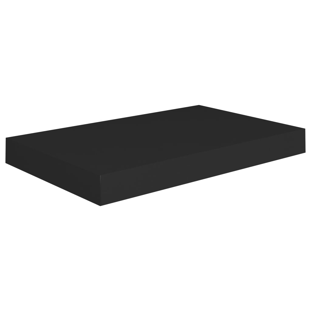 Floating Wall Shelves 2 pcs Black 40x23x3.8 cm MDF- Wall Shelves & Ledges - HomeShopIreland - Home Shop Ireland - Wall Shelves & Ledges - Floating Wall Shelves 2 pcs Black 40x23x3.8 cm MDF