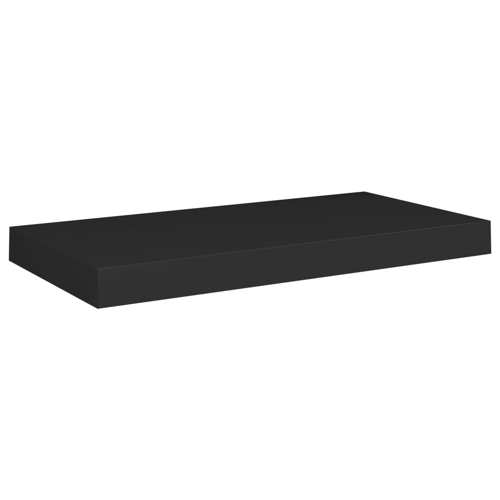 Floating Wall Shelves 2 pcs Black 50x23x3.8 cm MDF- Wall Shelves & Ledges - HomeShopIreland - Home Shop Ireland - Wall Shelves & Ledges - Floating Wall Shelves 2 pcs Black 50x23x3.8 cm MDF