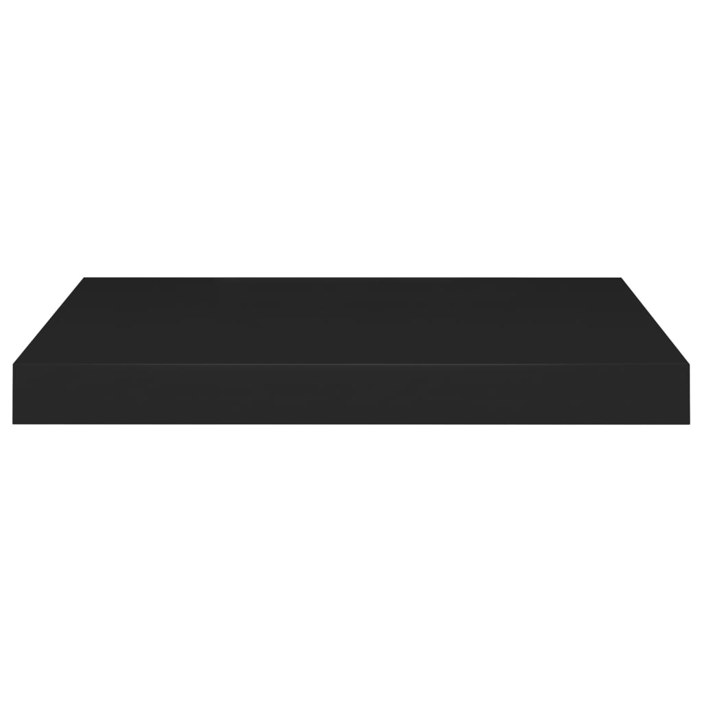 Floating Wall Shelves 2 pcs Black 50x23x3.8 cm MDF- Wall Shelves & Ledges - HomeShopIreland - Home Shop Ireland - Wall Shelves & Ledges - Floating Wall Shelves 2 pcs Black 50x23x3.8 cm MDF