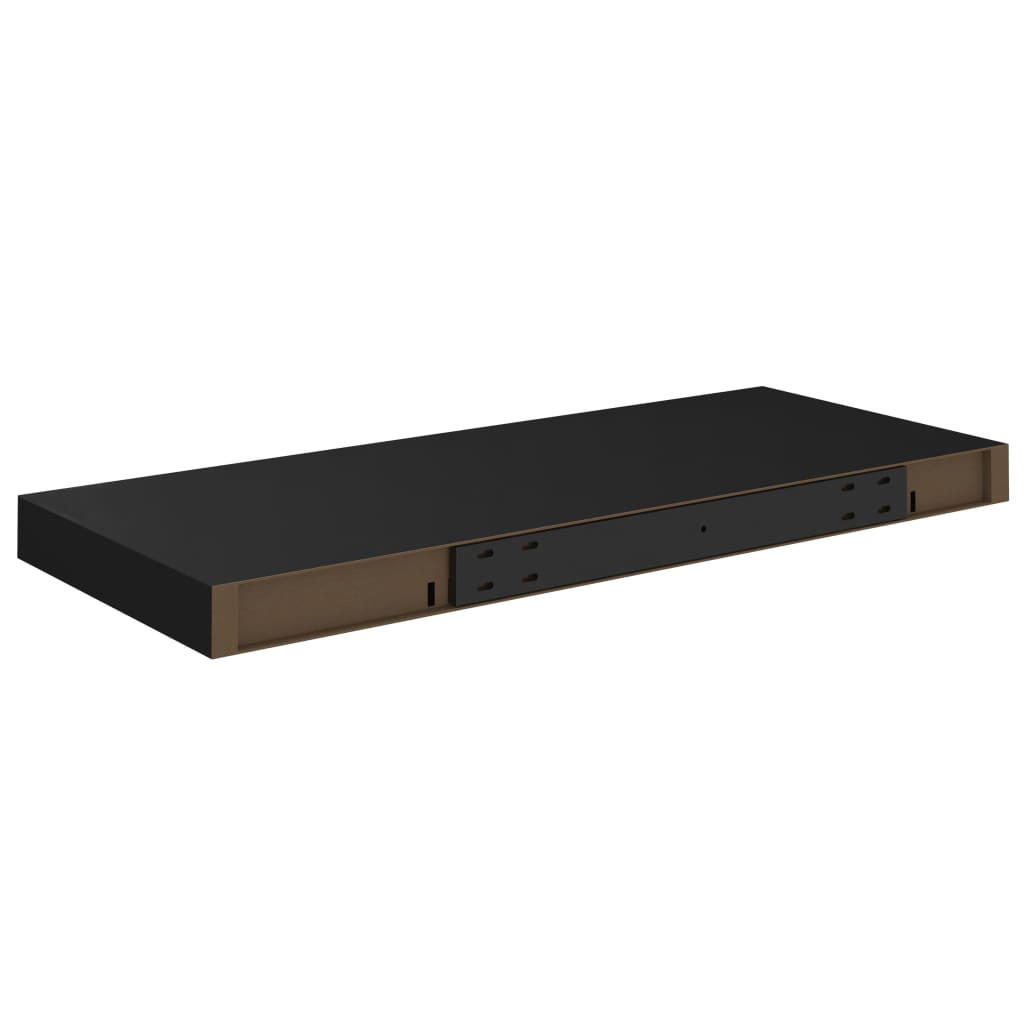 Floating Wall Shelves 4 pcs Black 60x23.5x3.8 cm MDF- Wall Shelves & Ledges - HomeShopIreland - Home Shop Ireland - Wall Shelves & Ledges - Floating Wall Shelves 4 pcs Black 60x23.5x3.8 cm MDF