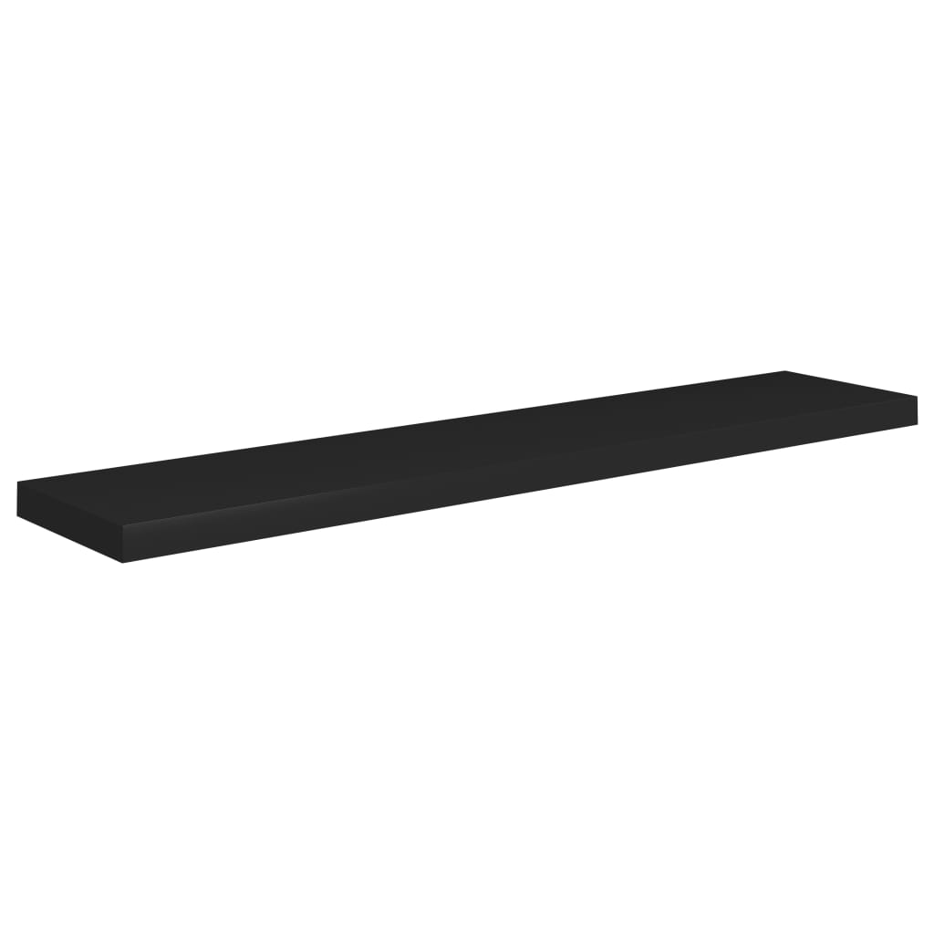 Floating Wall Shelves 4 pcs Black 120x23.5x3.8 cm MDF- Wall Shelves & Ledges - HomeShopIreland - Home Shop Ireland - Wall Shelves & Ledges - Floating Wall Shelves 4 pcs Black 120x23.5x3.8 cm MDF