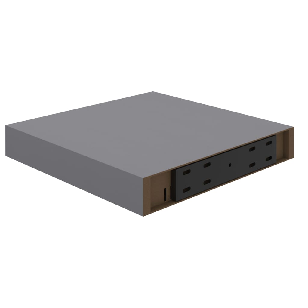 Floating Wall Shelf Grey 23x23.5x3.8 cm MDF- Wall Shelves & Ledges - HomeShopIreland - Home Shop Ireland - Wall Shelves & Ledges - Floating Wall Shelf Grey 23x23.5x3.8 cm MDF