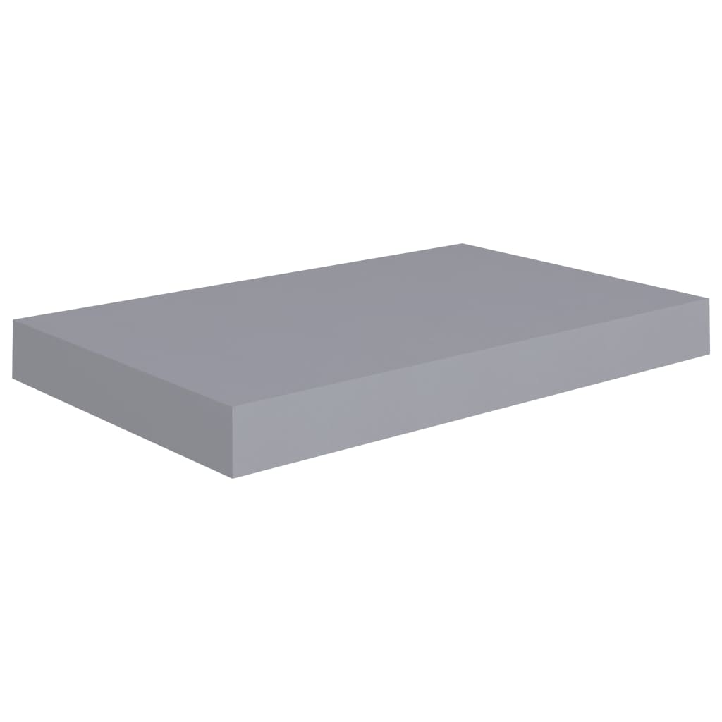 Floating Wall Shelf Grey 40x23x3.8 cm MDF- Wall Shelves & Ledges - HomeShopIreland - Home Shop Ireland - Wall Shelves & Ledges - Floating Wall Shelf Grey 40x23x3.8 cm MDF