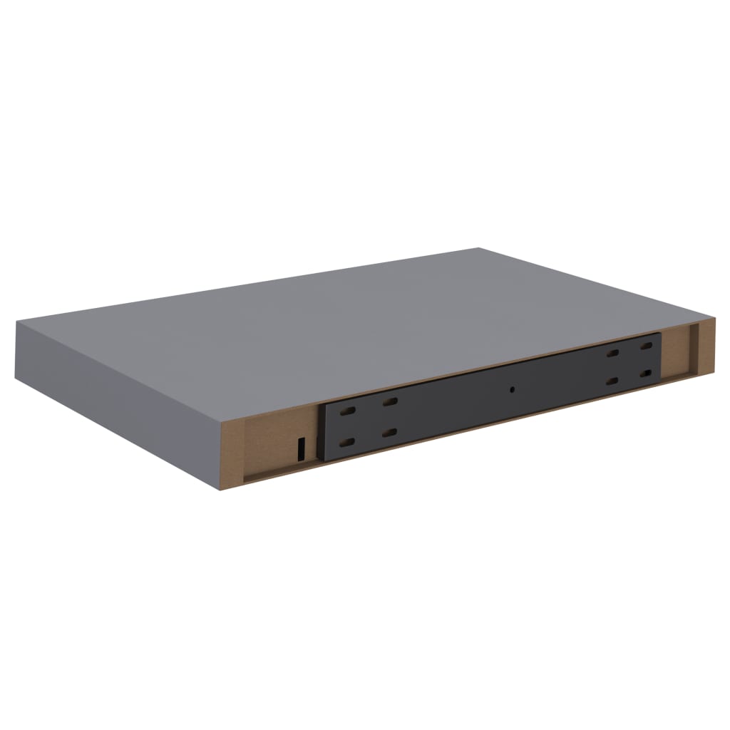 Floating Wall Shelf Grey 40x23x3.8 cm MDF- Wall Shelves & Ledges - HomeShopIreland - Home Shop Ireland - Wall Shelves & Ledges - Floating Wall Shelf Grey 40x23x3.8 cm MDF