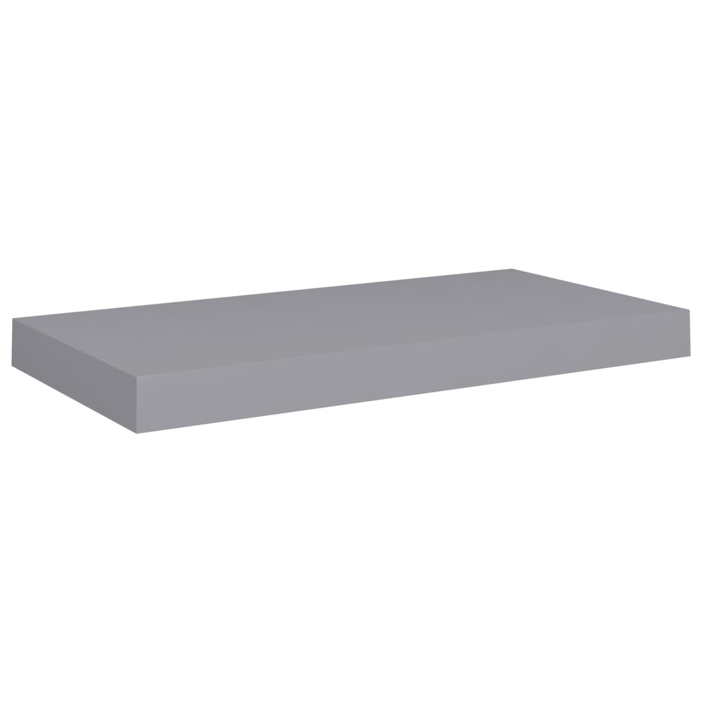Floating Wall Shelves 4 pcs Grey 50x23x3.8 cm MDF- Wall Shelves & Ledges - HomeShopIreland - Home Shop Ireland - Wall Shelves & Ledges - Floating Wall Shelves 4 pcs Grey 50x23x3.8 cm MDF
